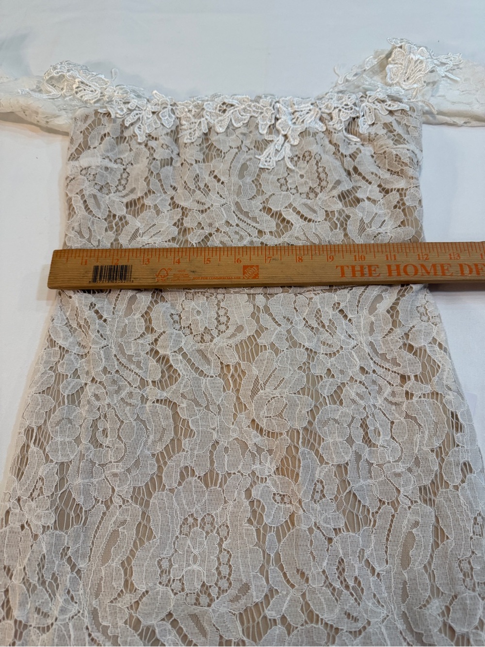 Lulu's White Off-Shoulder Lace Long Sleeve Maxi Dress - Picture 11 of 11